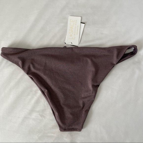 NWT L*SPACE Chamacho Shimmer Bikini Bottoms - Picture 9 of 9